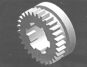 crankshaft drive gear, modified form